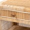 Baxton Studio Bella Modern Bohemian Natural Brown Mahogany Wood and Natural Rattan 1-Drawer Nightstand 226-13095-ZORO - alternate 10